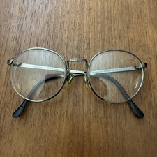 Vintage Wilson z87 145 55 retrospec Silver NV Lens Safety Glasses round VTG