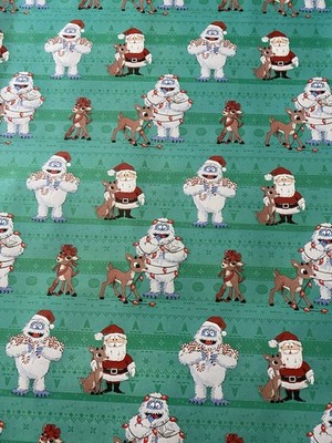 RUDOLPH THE RED NOSED REINDEER Christmas Wrapping Paper 25 Sq Ft BUMBLE