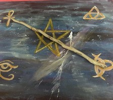 Pear Wood Magical Wand Pagan Wiccan Release Your Power Spells