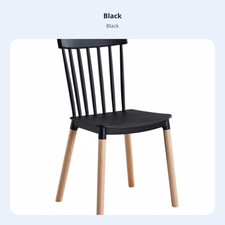 Spindle Back Chair Nordic Aesthetic Seating Furniture Ergonomic Backrest