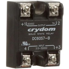 1PC Crydom Inc DC60S7-B Relay, SSR, Gen Purp, SPST-NC, 7A, Ctrl-V 3.5-32DC,