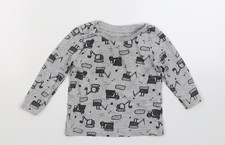 Baby UK Size 18-24 Months George Grey Basic T-Shirt