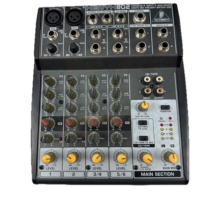 Behringer スピーカーセット(yassy) Behringer Xenyx 802 8 Channel 2 Bus Mixing Console Original Box
