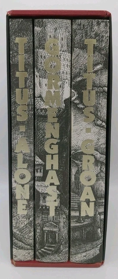 The Folio Society Gormenghast Mervyn Peake Trilogy Illustrated by Peter Harding - Image 4 of 4