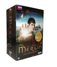 Merlin The Complete Tv Series Seasons 1-5 Dvd 2014 24-disc Set Region 1