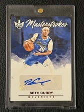 2023-24 Panini Court Kings Seth Curry #MS-SET Masterstrokes /49 Auto Mavericks