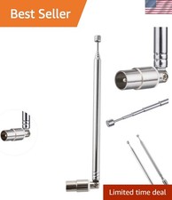 Efficient 7-Section Telescopic Antenna 50 Ohm for Superior TV  Radio Reception