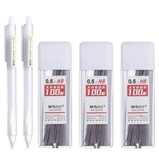 100pcs Box 0.5/0.7mm HB/2B Black Mechanical Pencil Lead Refills Tube Case UK