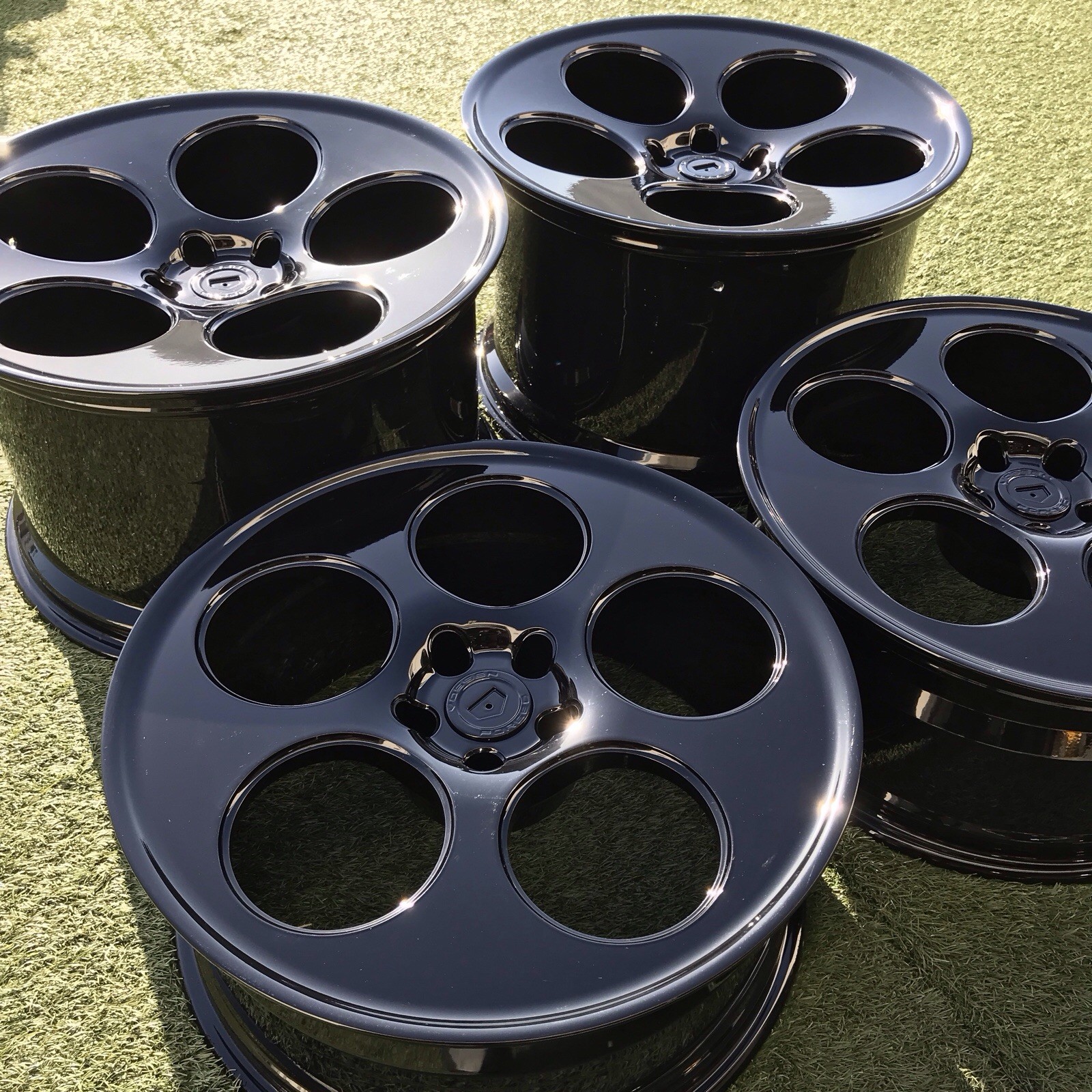 20 21 LAMBORGHINI AVENTADOR VOSSEN RIMS BLACK SET 4 FORGED LC SERIES