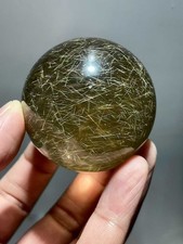 52mm Natural golden rutilated quartz sphere crystal polished ball Reiki energy