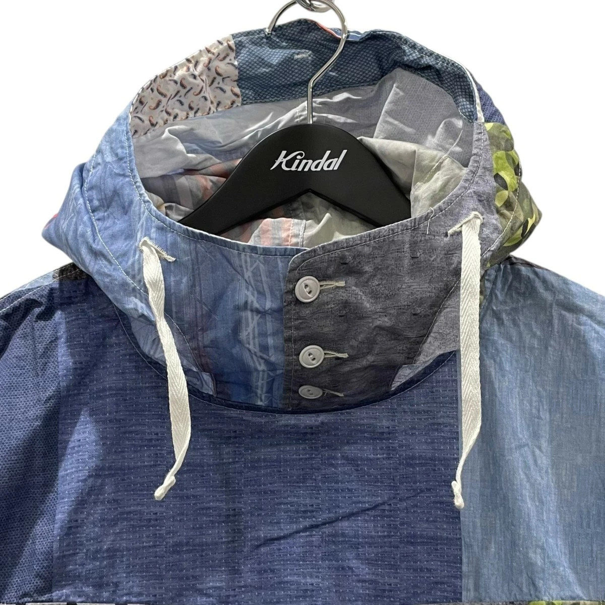 Engineered Garments Multi  Square Patchwork Print… - image 3