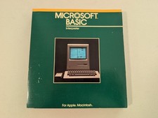 VINTAGE Microsoft Basic Interpreter for Apple Macintosh Manual ONLY 1984