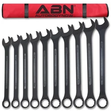 Clearance- ABN Jumbo Wrench Set Metric 33 to 50mm - 10 Piece Combo Open End