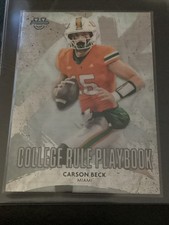 Carson Beck 2025 BowmanU Chrome College Rule Playbook Insert Card (#CRP-7)