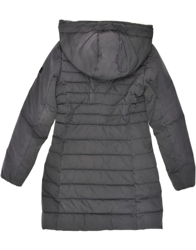 Abrigo acolchado con capucha para mujer PEUTEREY IT 42 gris medio poliéster FK10 Foto 2 de 4