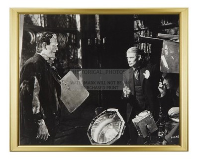 BORIS KARLOFF BRIDE OF FRANKENSTEIN SET 1935 JAMES WHALE 8X10 GOLD FRAMED PHOTO