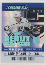 2019 Credentials Debut Ticket Access 287/699 Tier 2 Nikolai Prokhorkin #95 6dl