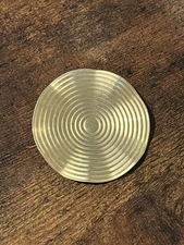 Vintage Gold Tone Scarf Clip Ring Accessory Jewelry Fashion