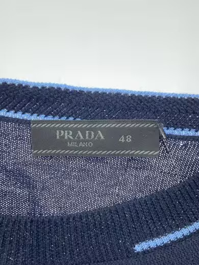 PRADA/Knit sweater (thin)/Size 48/Wool/NVY thumbnail 3