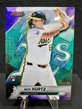 2025 Bowman's Best Nick Kurtz RC Purple Mojo Refractor Rookie /250 Oakland A’s