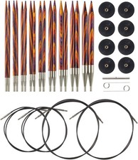 Knit Picks Options Wood Interchangeable Knitting Needle Set - US 4-11 Radiant 