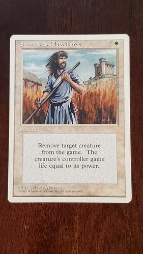 Swords to Plowshares Revised 3rd Edition EX/LP #52 MTG Magic the Gathering UC - Picture 1 of 4