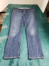 Gap Jeans Size 8 Womens Blue Denim Stretch Pants Mid Rise Ladies Straight