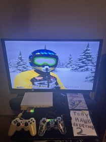 Sony PlayStation 2 PS2 Slim Ceramic White Console SCPH-79001 W/Extras