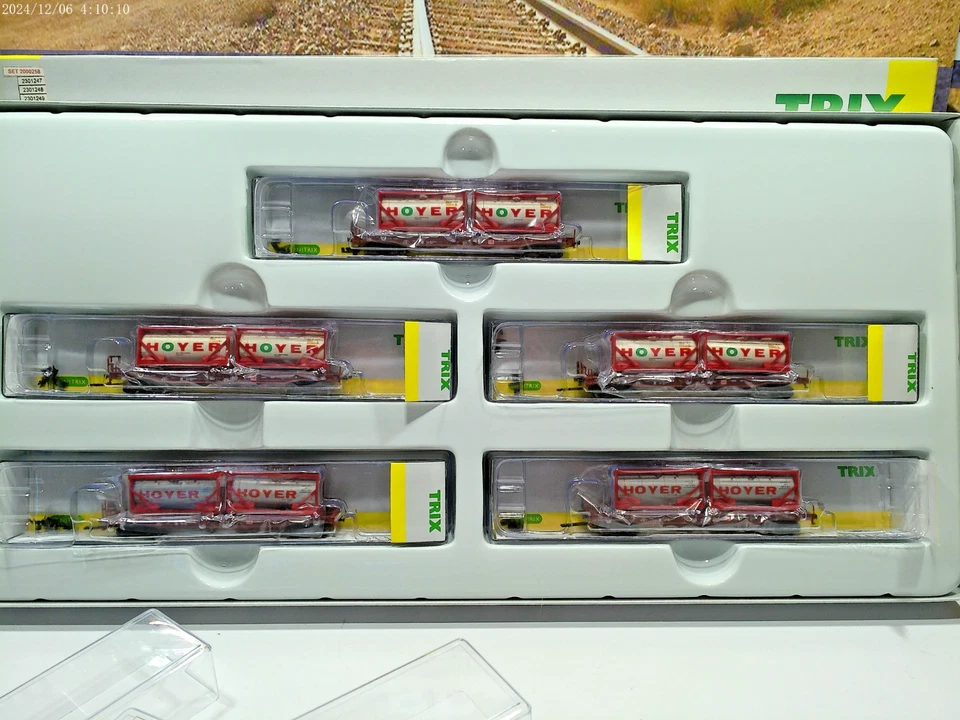 Minitrix 15273 Wagen-Set Hoyer "     Spur N        12/75