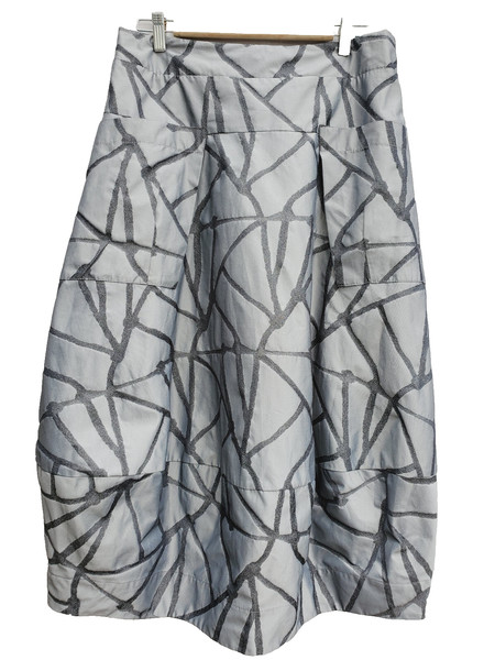 Sun Kim Comfy USA Sun Kim Jacquard Midtown Skirt Side Pocket Balloon Large gray