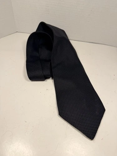 Gianni Versace Black Grenadine Silk Tie - product listing photo