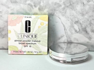 NIB Clinique Almost Powder Makeup Broad Spectrum SPF 18-0.35 oz 01 fair