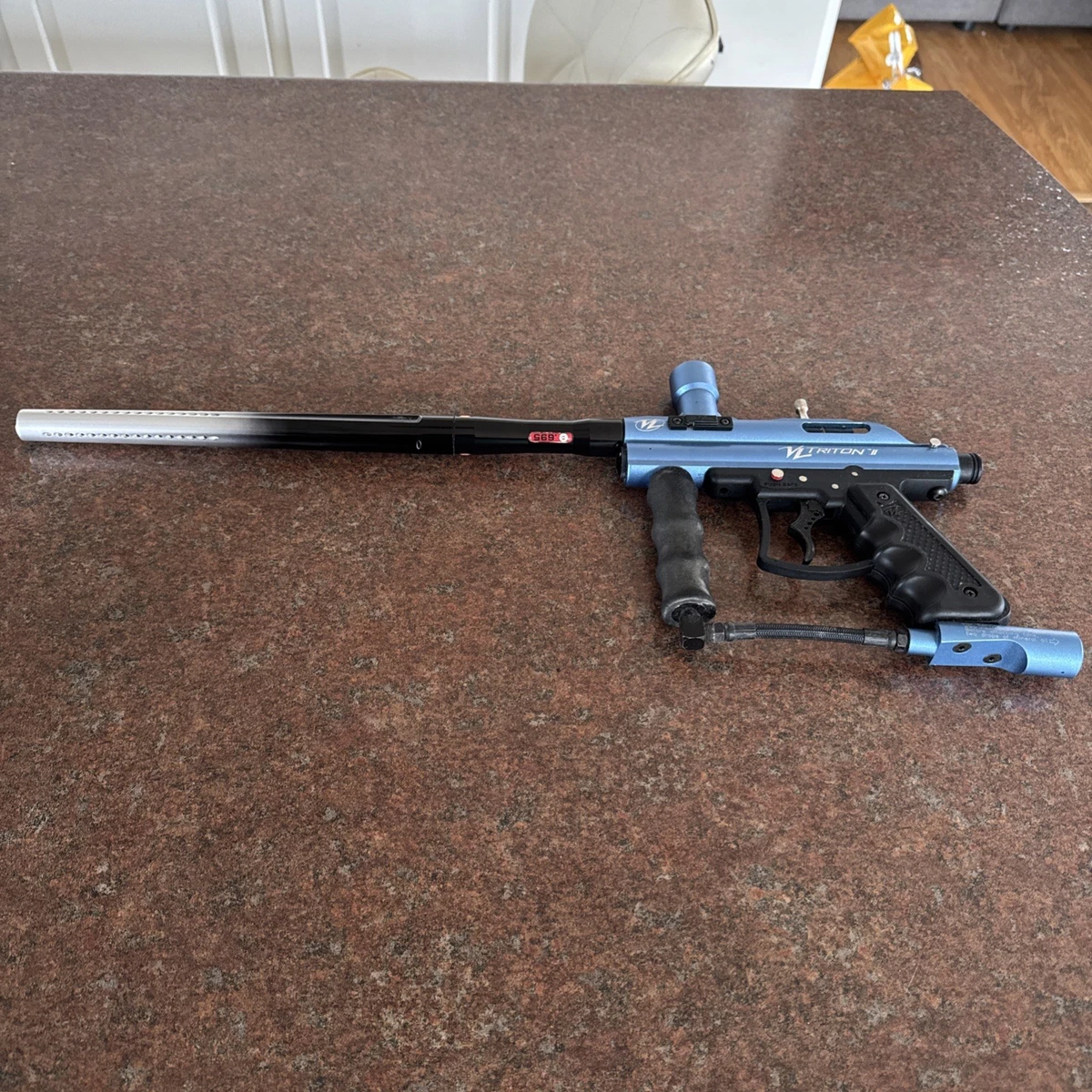 GOTCHA VALKEN Marqueur Paintball Type Fusil A Pompe - Lanceur Paintball 2000 Billes Bleu 3701193819086
