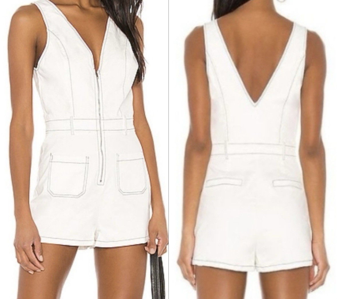 superdown SIZE M MEDIUM revolve white stitched ro… - image 1