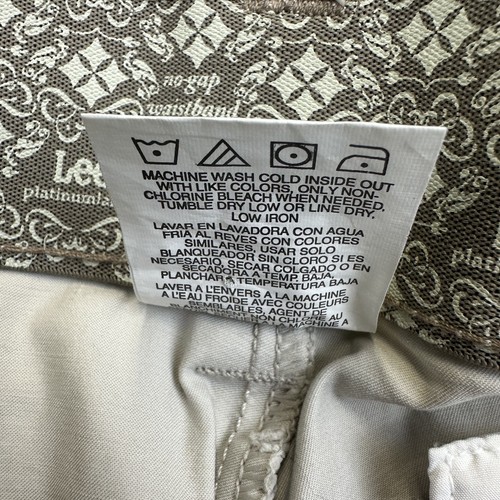 Pantalones Lee Platinum Label para mujer 14 Petite pergamino tiro medio elástico defecto - Imagen 15 de 18