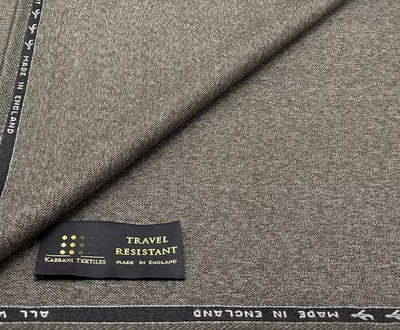 Brauner Wollstoff Winter Twist Weave Flanell Anzug Thobe Stoff 3,50m x 1,50m