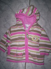 "Snoopy" Kaputzen-Strickjacke, gestreift, neuw. Gr.62