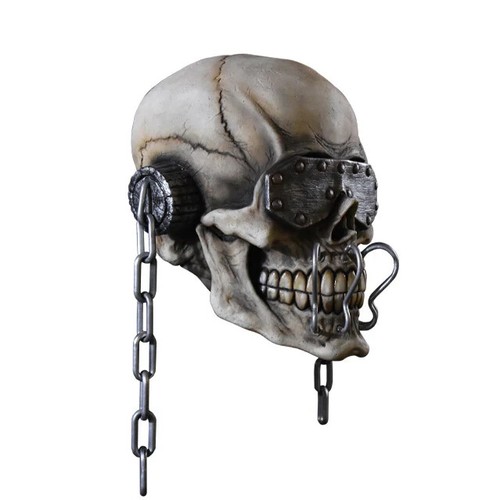 Halloween MEGADETH VIC RATTLEHEAD Latex Deluxe Mask Trick or Treat Studios NEW - Picture 2 of 11