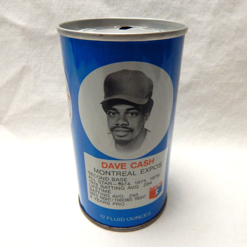 Dave Cash Montreal Expos 1977 RC Cola Royal Crown MLB Can