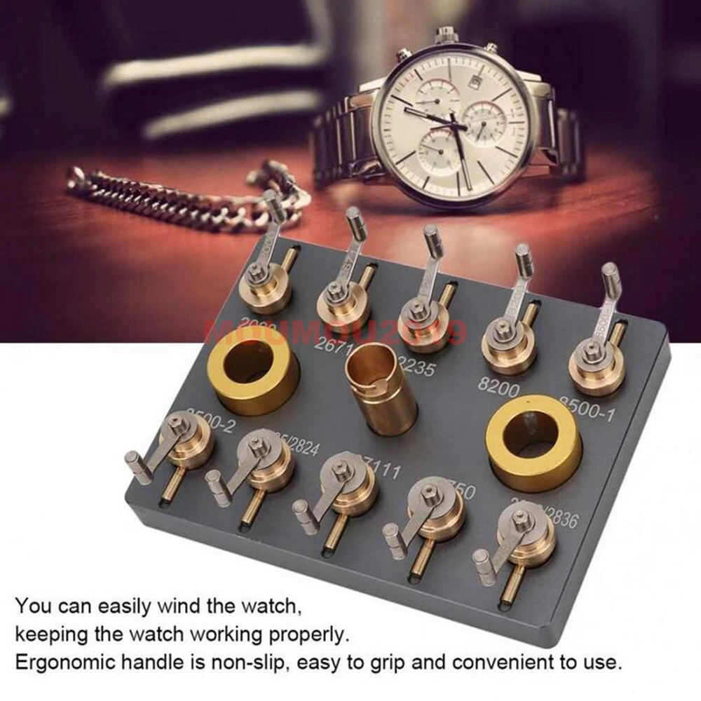 Watch mainspring winder tool clearance