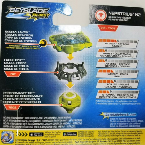 Beyblade Burst Evolution Starter Pack Nepstrius N2 - 2017 - Ages 8+ - Picture 3 of 5