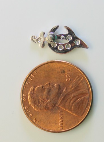 Gorgeous 14K White Gold Shriners .10 Ct Diamond Lapel Pin 14K Gold Masonic Mason - Picture 3 of 3