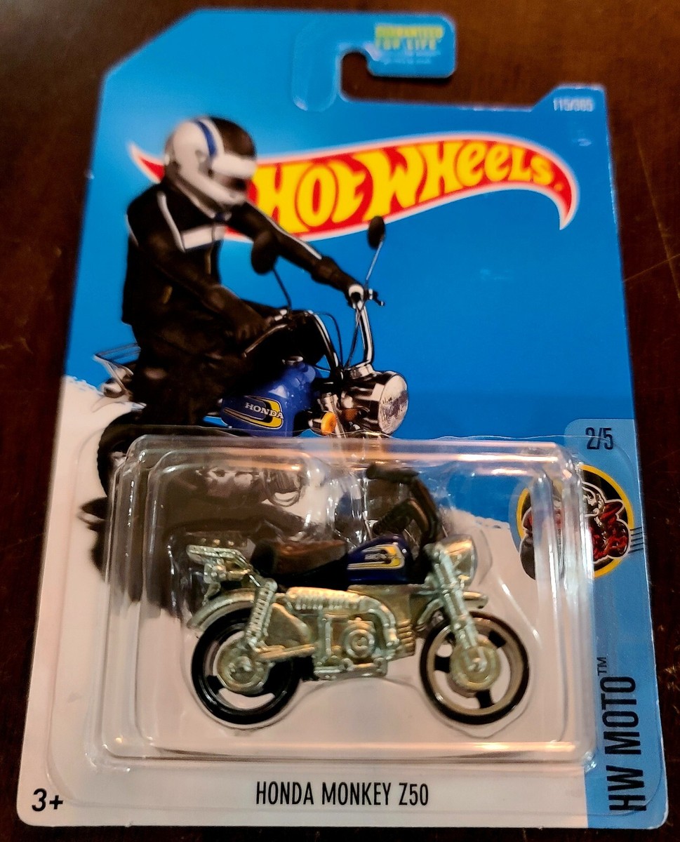 Hot Wheels 2017 Honda Monkey Z50 Dark Blue HW Moto #2/5 (Lot of 1