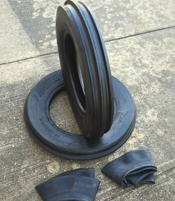 4.00-8 4.00x8 Air Loc Tri Rib (3 Rib) Tires with Tubes (Set of 2