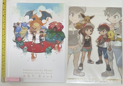 Pokemon Let S Go Pikachu Eevee Kunst Buch Klar Plakat Mitte Limitierte Anime Ebay