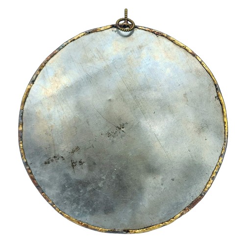 Metal Good Luck Fortune Wall Hanging Brass Tibetan Nepal Buddhist Symbol Décor - Picture 2 of 2