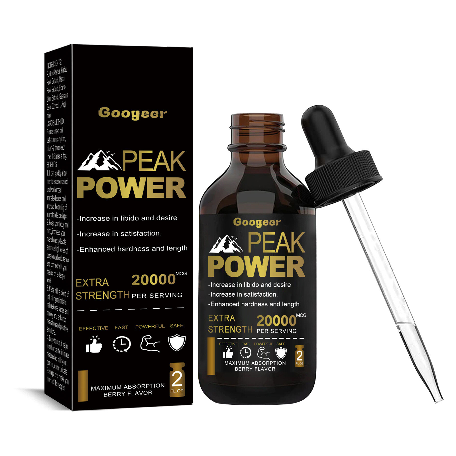 60ml Googeer Peak Power Drops Boost Energy & Performance for Health