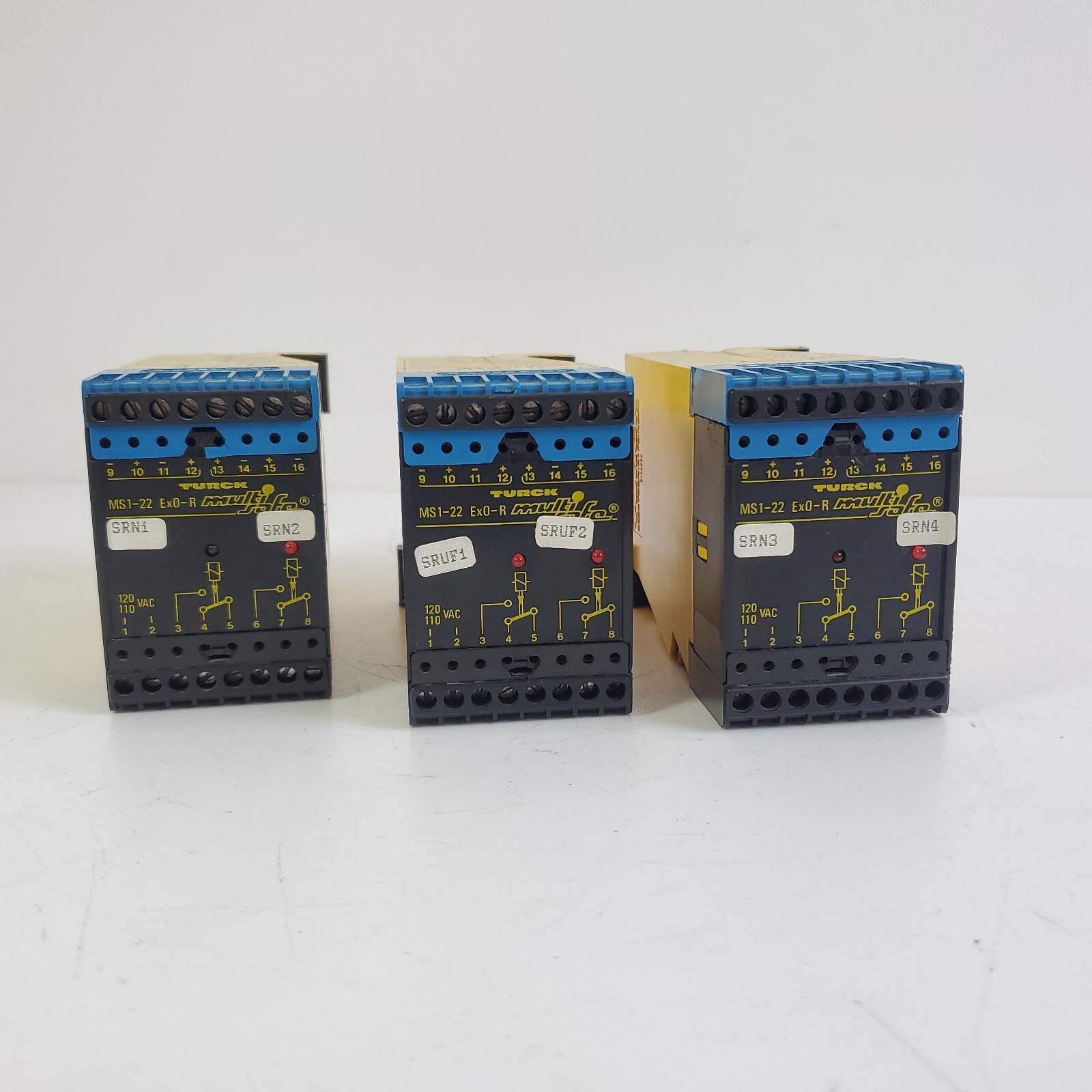 Turck Amplifier MS1-22 Multi Safe Relay Switching Amplifier PACK OF 3