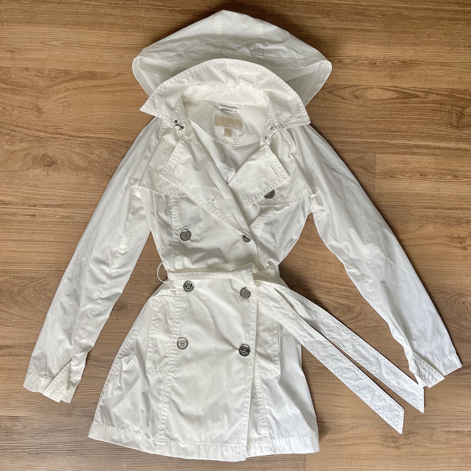 Michael Kors Lightweight Hooded White 