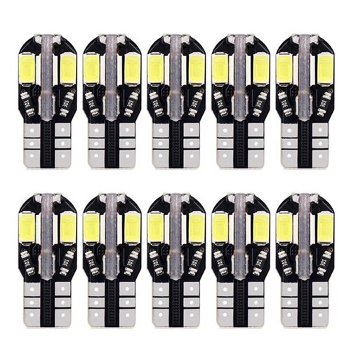 10x Canbus T10 194 168 W5W 5730 8 LED SMD weißes Seitenkeillicht - Picture 2 of 11